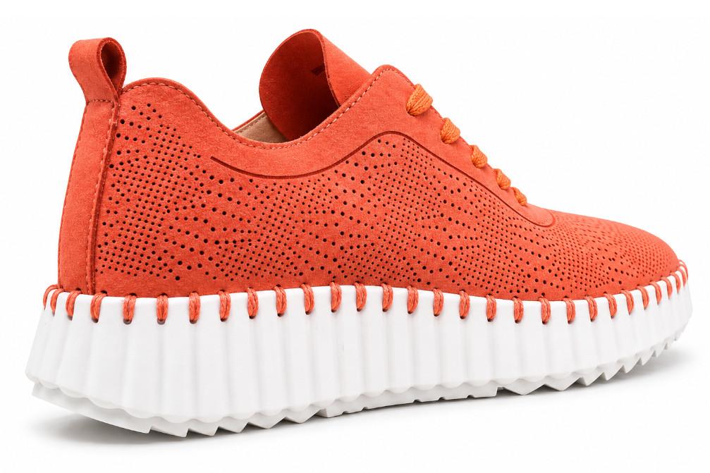 Zapatillas deportivas mujer Walk & Fly Astrid 9837K rojas | Sneakers cómodas con cuña