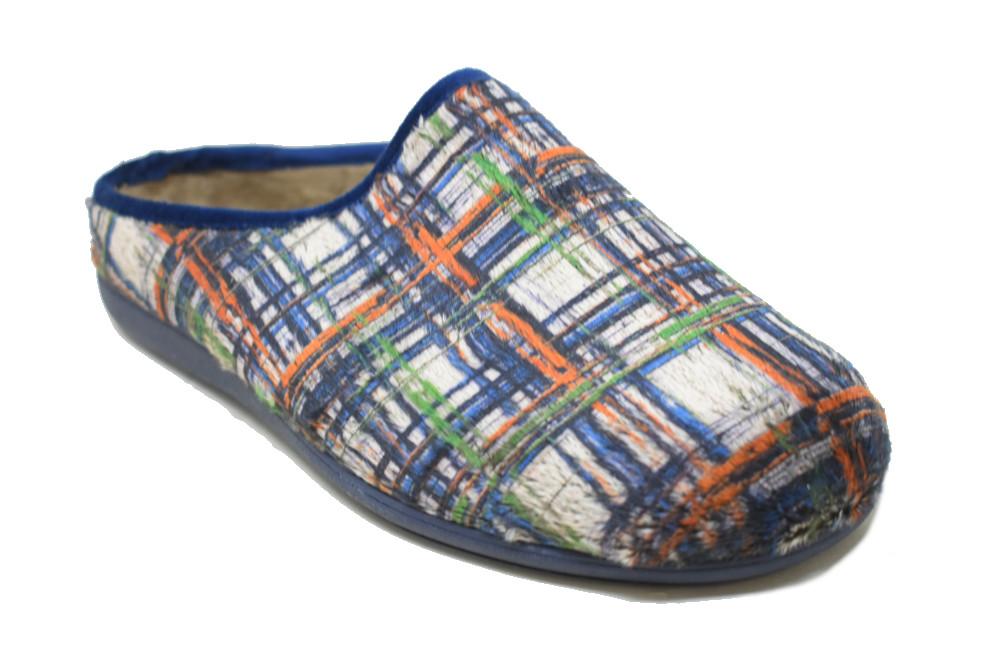 Zapatillas de casa destalonada XPatri 23-313 en azul