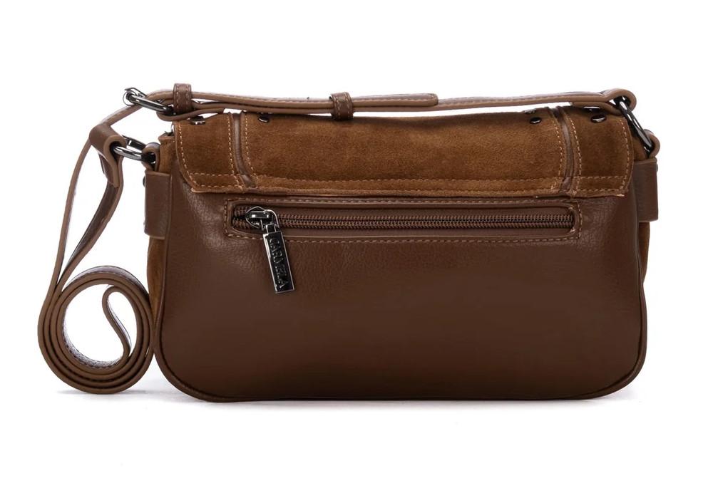 Bolso Bandolera Carmela 186236 en camel para mujer de Serraje Estilo Boho