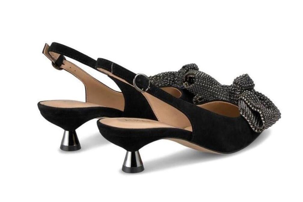 Zapato de tacón destalonado Alma en Pena color negro-Zapatos de fiesta