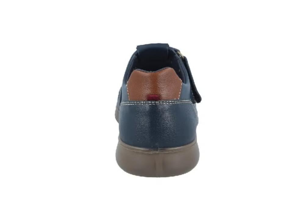 Sandalias cangrejeras de piel Luisetti 27920 para hombre en azul marino