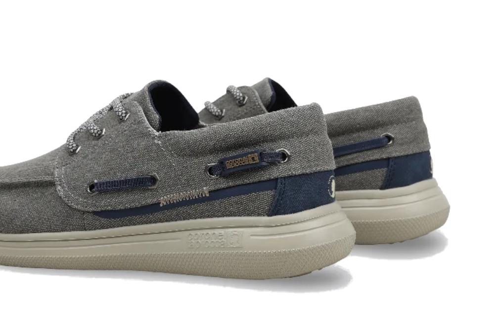 Zapatos Náuticos de lona Coronel Tapiocca T869-4 en gris para hombre