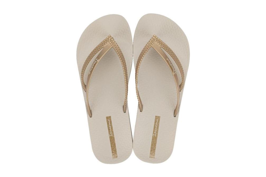 Chanclas de dedo Ipanema Bossa Soft V Fem en beige para mujer