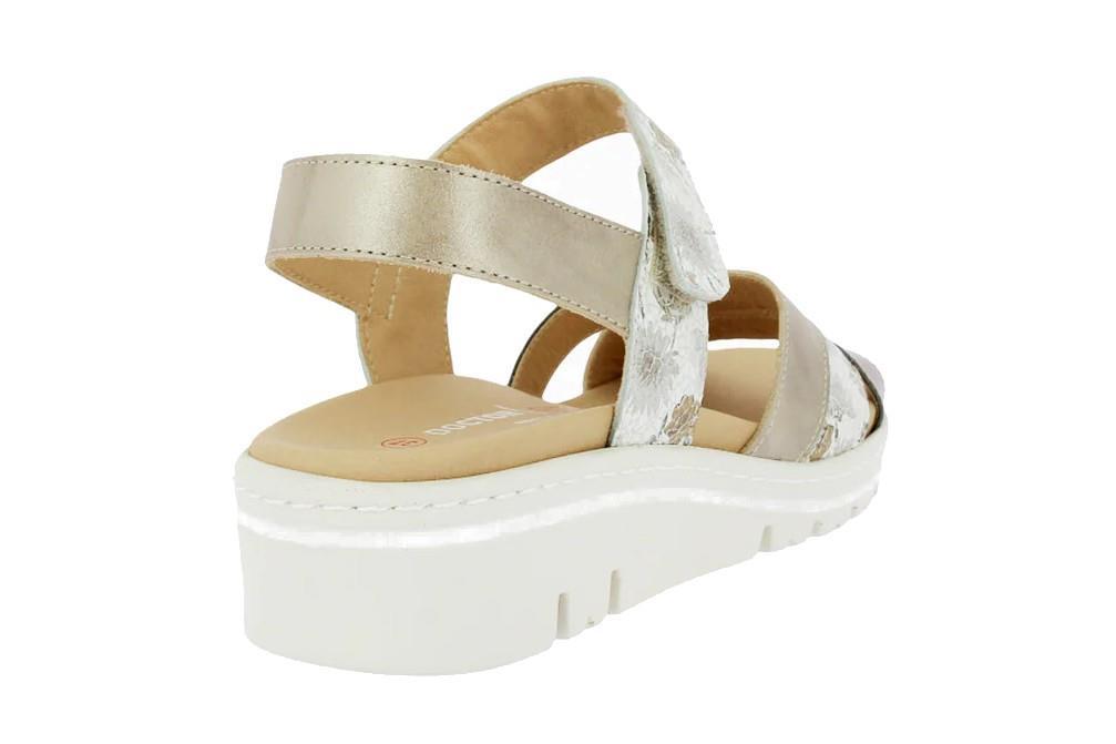 Sandalias con cuña Doctor Cutillas 36149 en beige para mujer