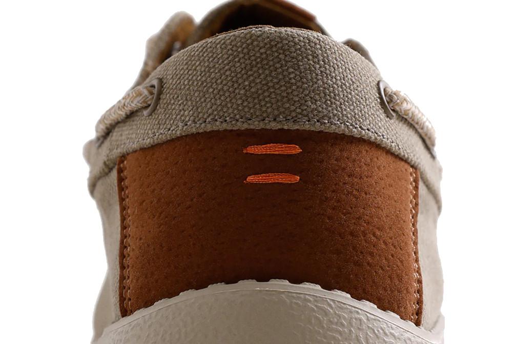 Mocasines náuticos Wallabee de Lona Gioseppo Kinango 78664 Kaki para Hombre