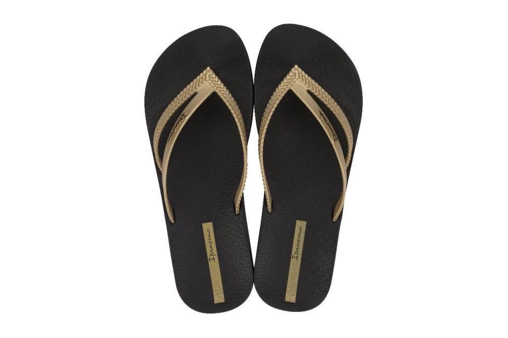 Chanclas de dedo Ipanema Bossa Soft V Fem en negro para mujer