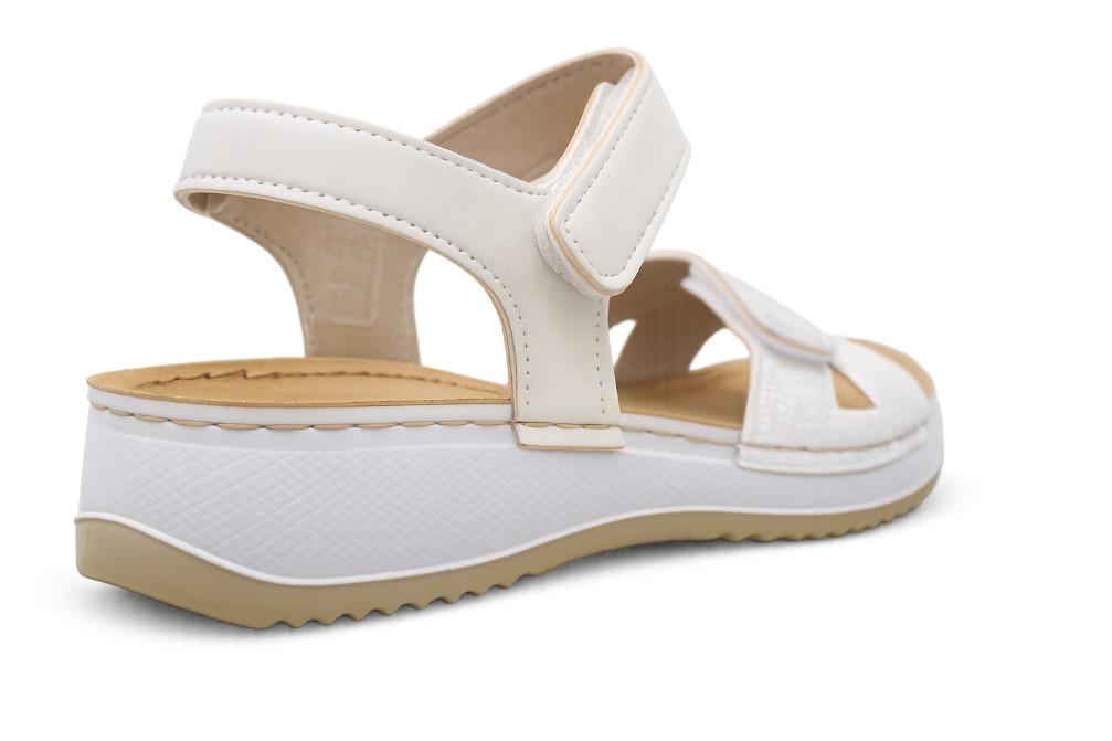 Sandalias planas Inblu SD000005-026 blancas con planta Anatómica para mujer