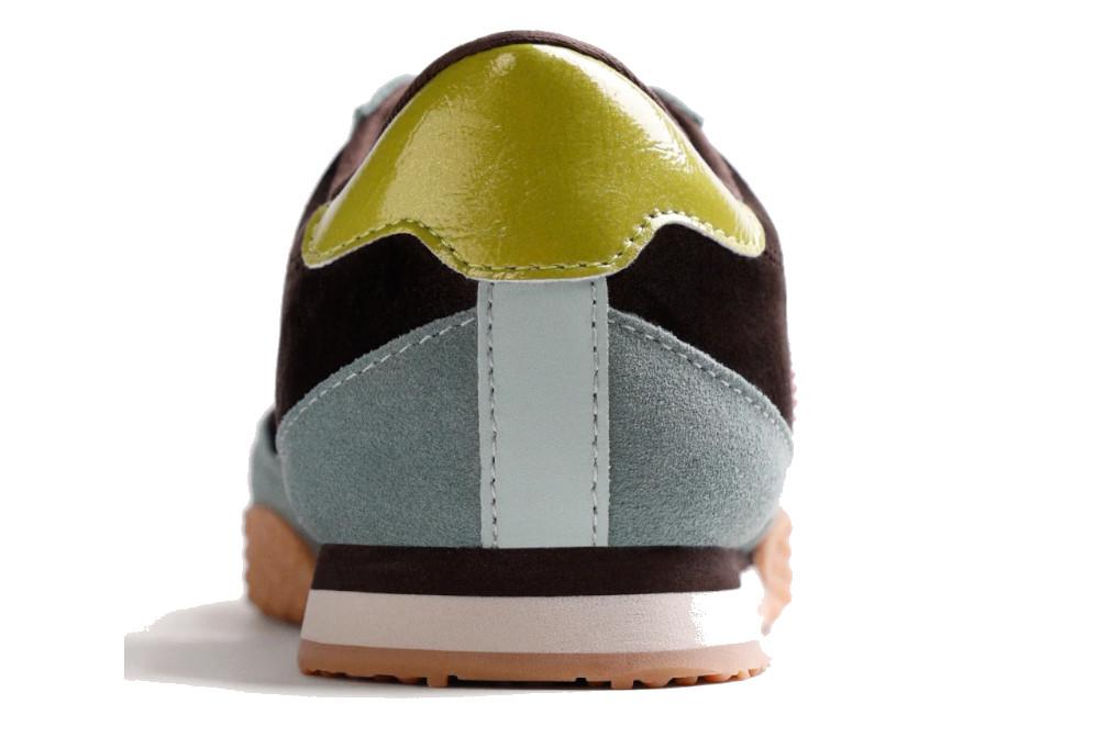 Zapatillas deportivas Gioseppo 80669 de Piel y Terciopelo marrón para mujer