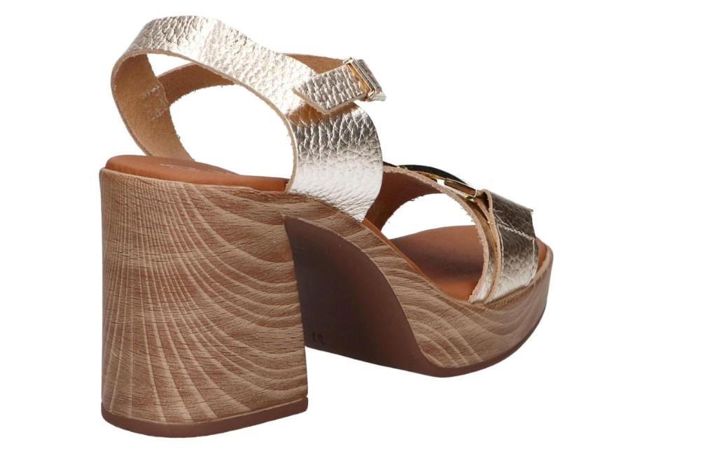 Sandalias de tacón Oh! my Sandals Rosalia 5636 en oro para mujer